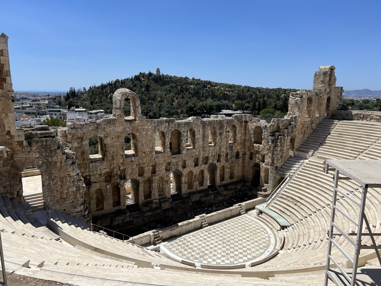 Greek amphitheater at the Athenian Acropolis, Greece